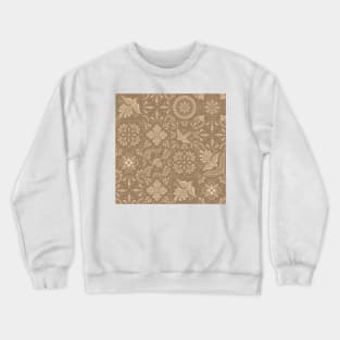 Mexican Sand Color Talavera Tile Pattern by Akbaly Crewneck Sweatshirt